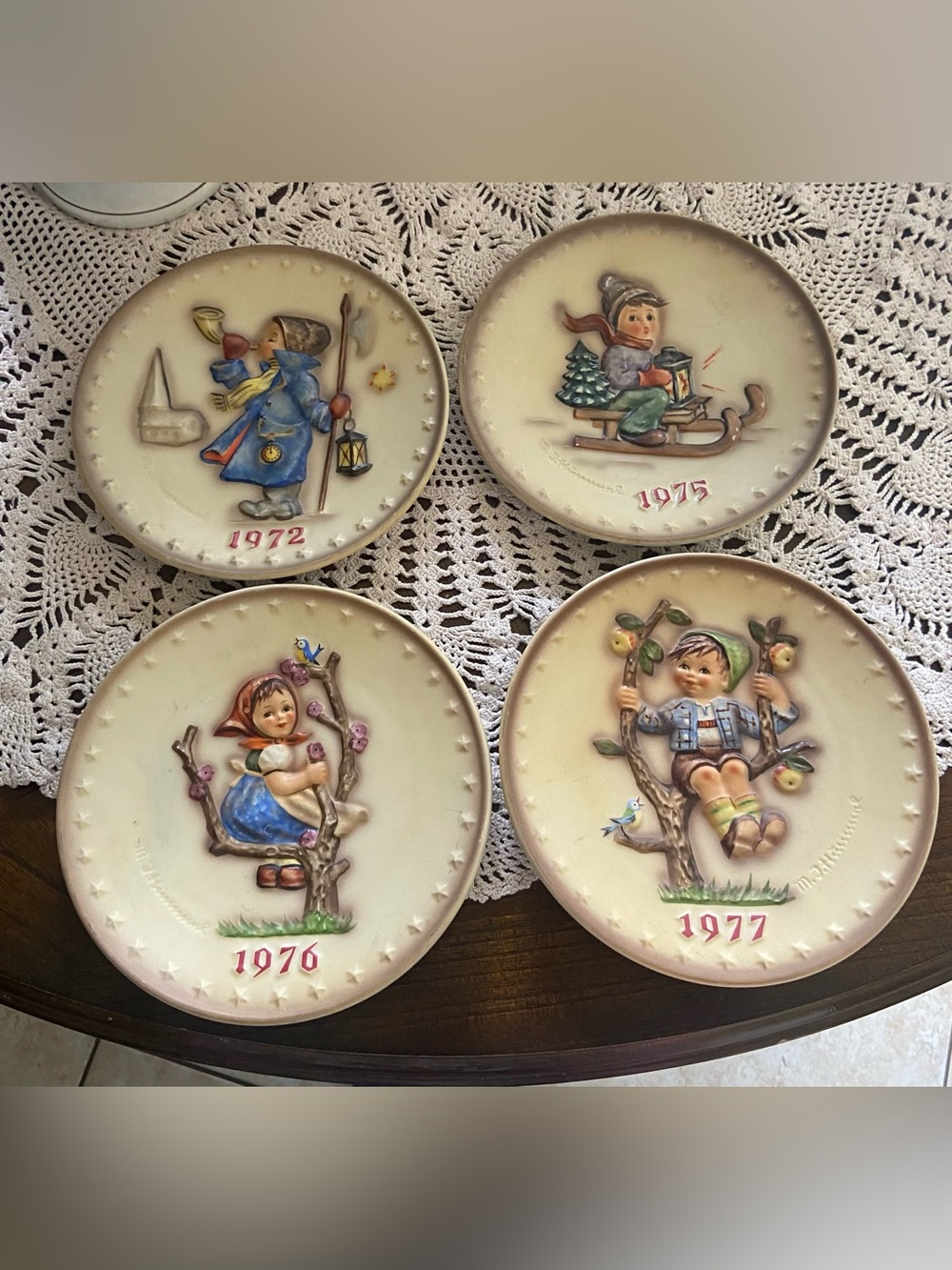 MJ Hummel set of 4 Annual Plates